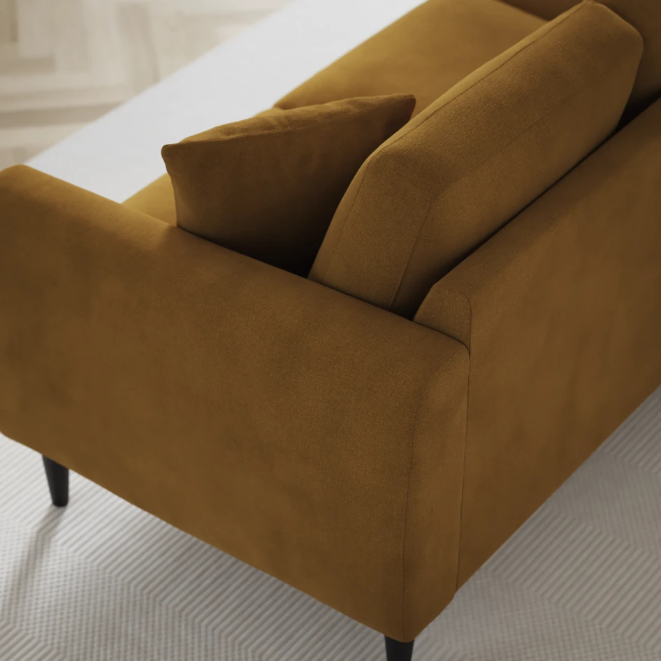 Eden - 2,5-sits soffa - Gul