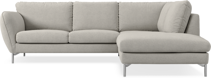 Madison - 2-sits soffa med divan höger - Grå