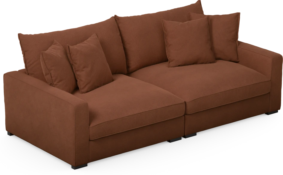 Rossi - 3-sits soffa - Orange