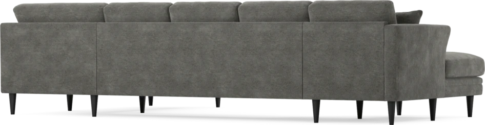 Eden - 3-sits soffa med schäslong vänster och divan höger - Grå
