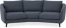 Madison - 3-sits soffa svängd, 70 cm - Blå