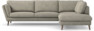 Madison Lux - 3-sits soffa med divan höger - Vit