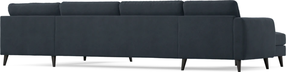 Bridge - 3-sits soffa med schäslong vänster och divan höger - Blå