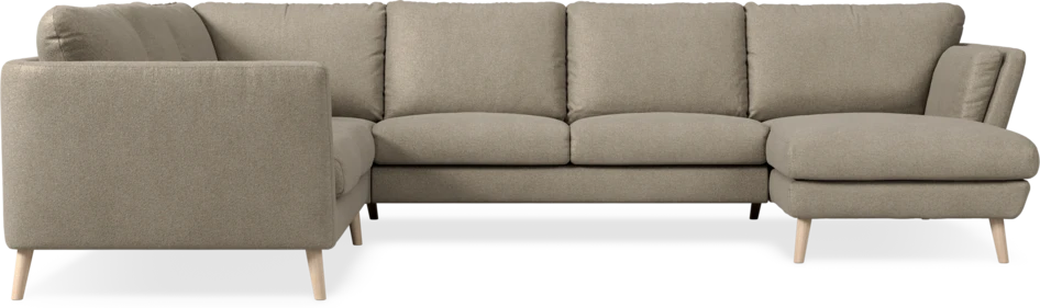 Madison Lux - Hörnsoffa med schäslong höger - Beige