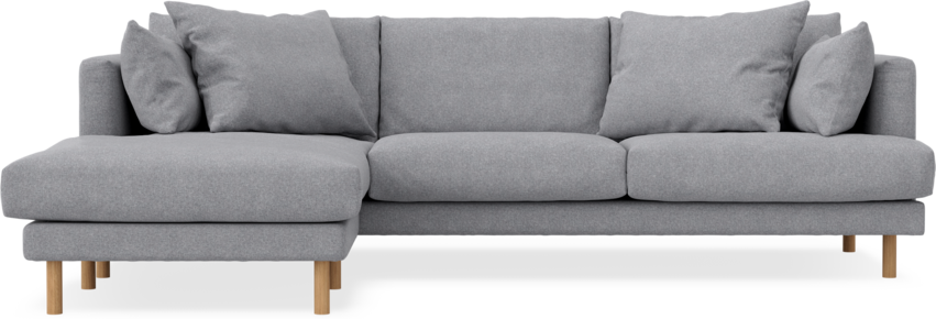 Harper - 4-sits med schäslong vänster - Grå