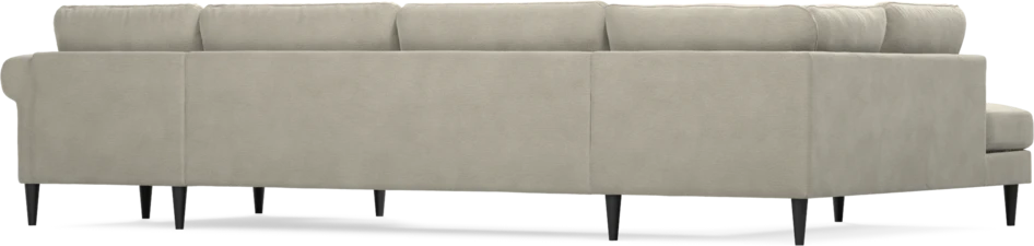 Bridge - 3-sits soffa med divan vänster och schäslong höger - Brun