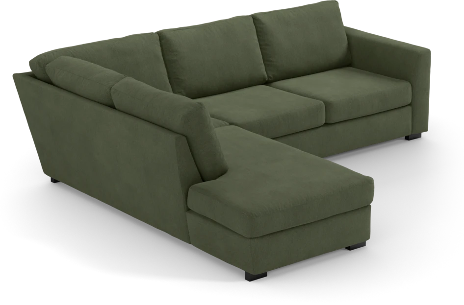 Friday - 2,5-sits soffa med divan vänster - Grön