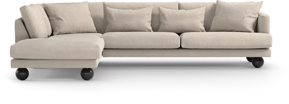Harper - 3-sits soffa med divan vänster - Beige