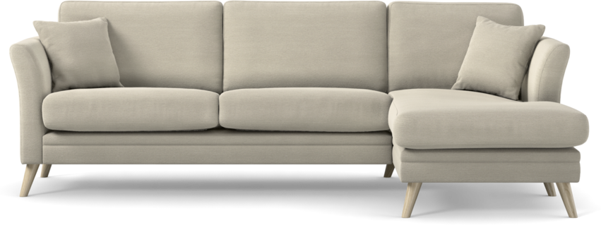 Eden - 2,5-sits soffa med schäslong - Beige