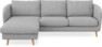 Madison Lux - 2-sits soffa med schäslong vänster - Grå