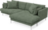 Harper - 4-sits med schäslong XL höger - Grön