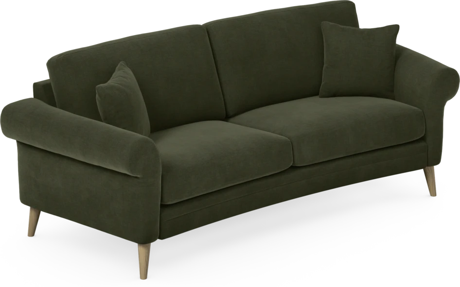 Eden - 2,5-sits soffa svängd - Grön