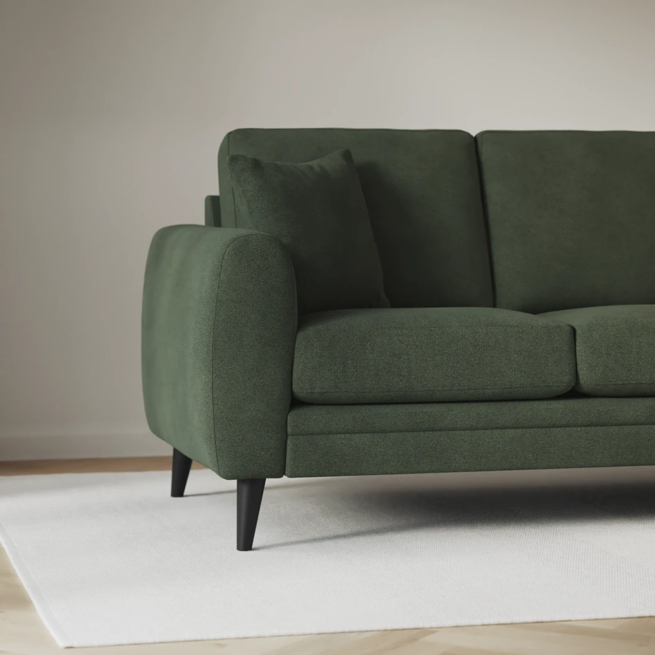 Eden - 3-sits soffa svängd - Grön