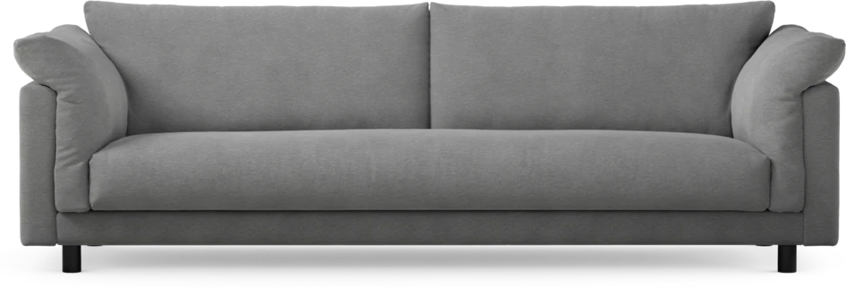 Cherrie - 4-sits soffa, hel dyna, fast klädsel - Grå