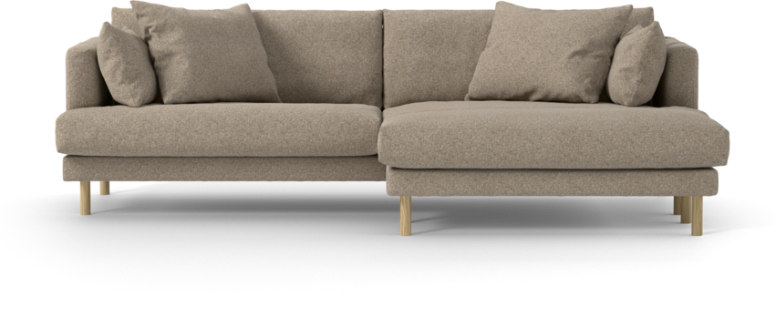 Harper - 4-sits med schäslong XL höger - Beige