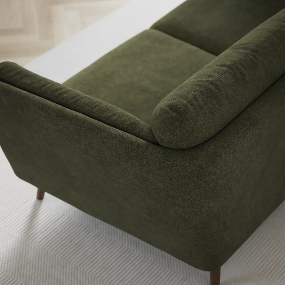 Madison - 2-sits soffa med divan vänster och schäslong höger - Grön
