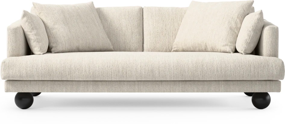 Harper - 3-sits soffa, hel dyna - Vit