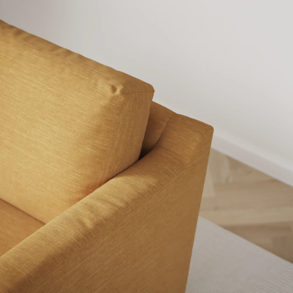 Friday - 3-sits soffa - Gul