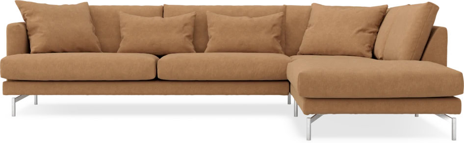 Harper - 3-sits soffa med divan höger - Gul