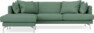 Harper - 3-sits soffa XL med schäslong vänster - Grön