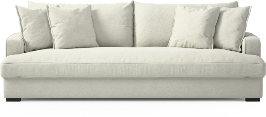 Mila - 4-sits soffa, hel dyna - Vit