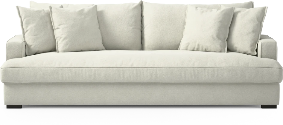 Mila - 4-sits soffa, hel dyna - Vit