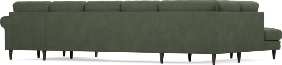 Eden - 3-sits soffa med divan vänster och schäslong höger - Grön