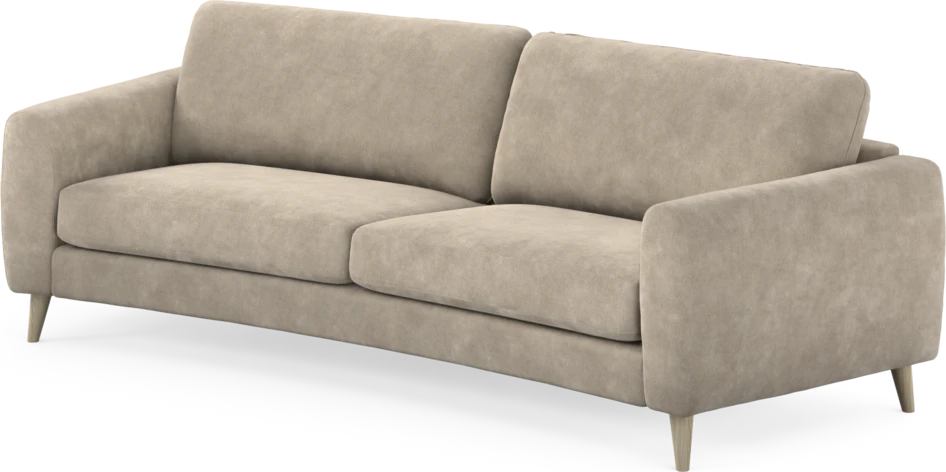 Bridge - 3-sits soffa svängd - Beige