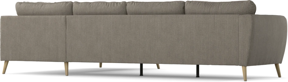 County - 3-sits soffa med divan höger - Brun