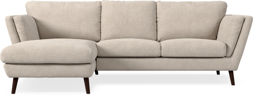 Madison Lux - 2-sits soffa med schäslong vänster - Vit
