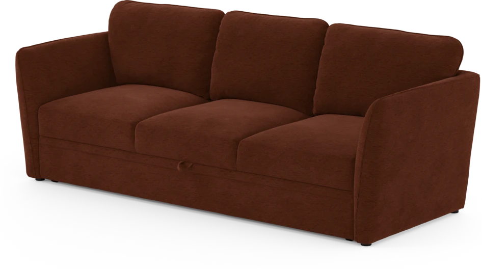 Öland - Bäddsoffa 3-sits, längsbäddad - Orange