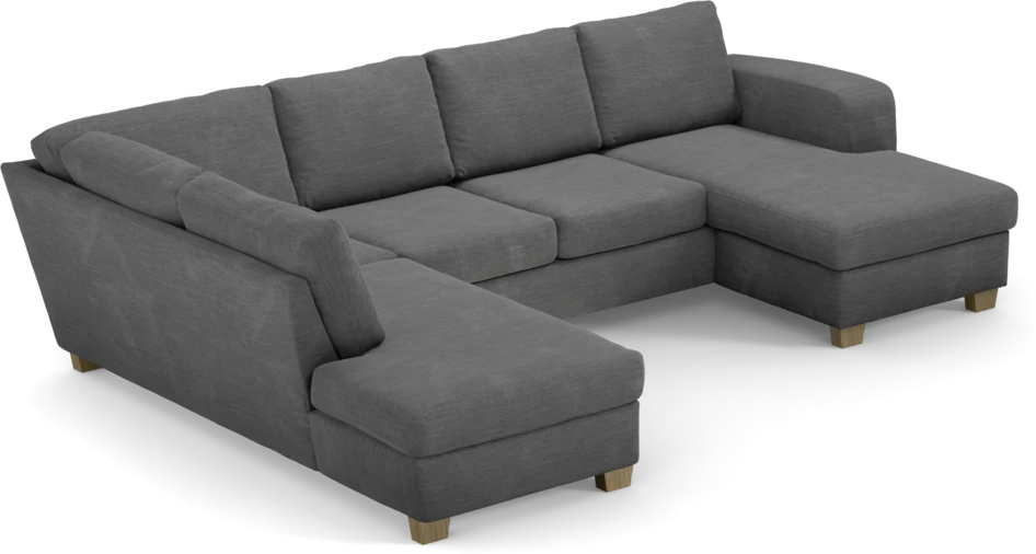Friday - 3-sits soffa med divan vänster och schäslong höger - Grå