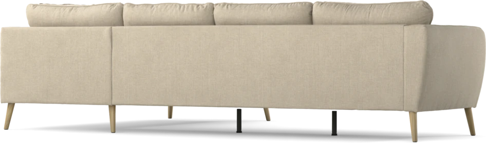 County - 3-sits soffa med divan höger - Beige