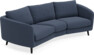 Madison - 3-sits soffa svängd, 70 cm - Blå