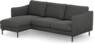 Madison Lux - 2-sits soffa med schäslong vänster - Grå