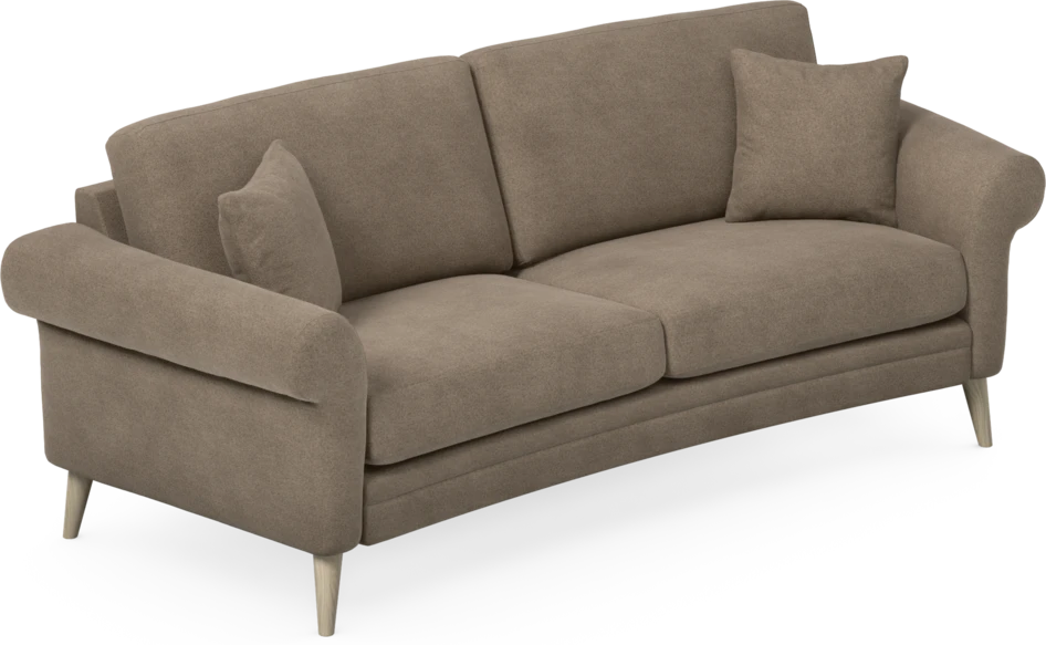 Eden - 2,5-sits soffa svängd - Brun