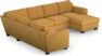 Friday - Hörnsoffa, 2+3-sits med schäslong höger - Gul