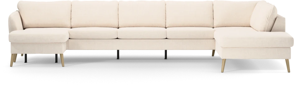 County - 4-sits soffa med schäslong vänster och divan höger - Vit