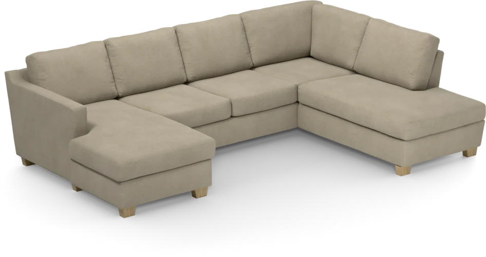 Friday - 3-sits soffa med schäslong vänster och divan höger - Beige