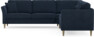Eden - Hörnsoffa, 2,5+2,5-sits - Blå
