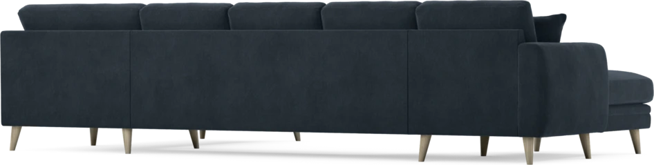 Eden - 3-sits soffa med schäslong vänster och divan höger - Blå