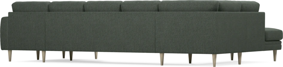 Eden - 3-sits soffa med divan vänster och schäslong höger - Grön