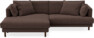 Harper - 4-sits med schäslong XL vänster - Brun