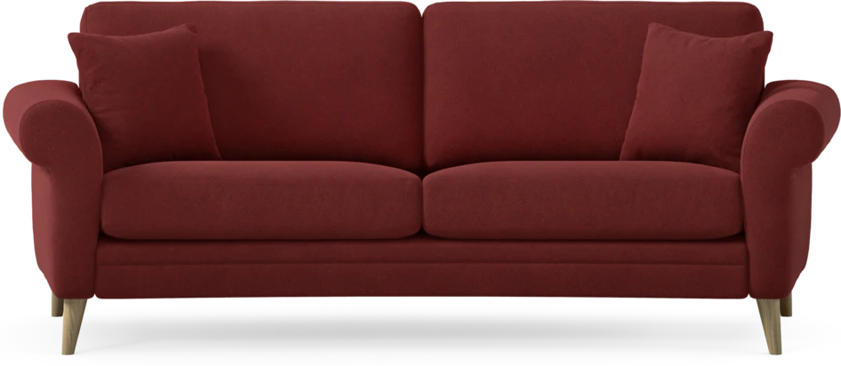 Eden - 2,5-sits soffa svängd - Röd