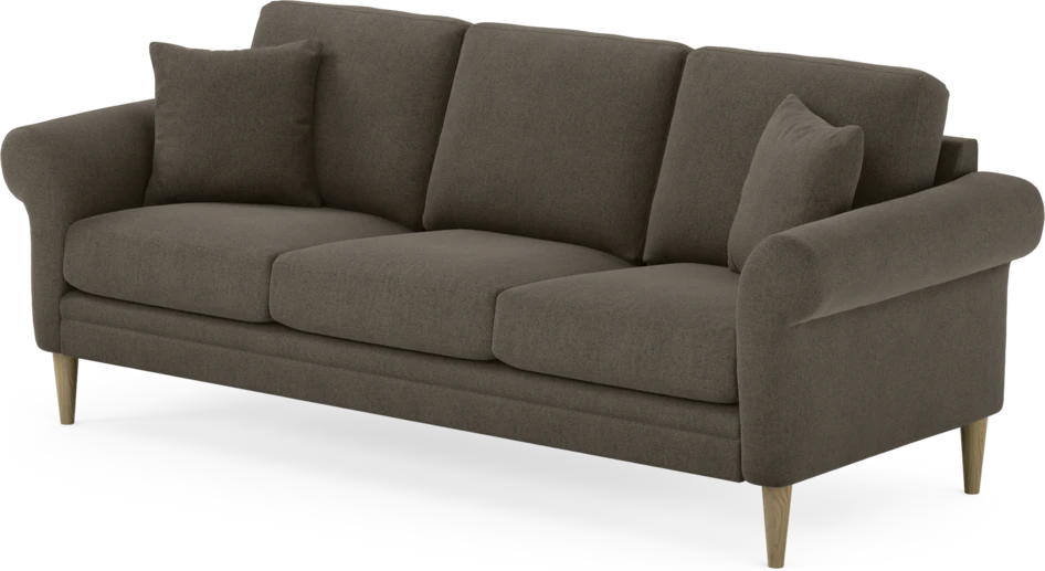 Eden - 3-sits soffa - Brun
