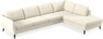 County - 3-sits soffa med divan höger - Vit