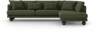 Harper - 3-sits soffa med divan höger - Grön