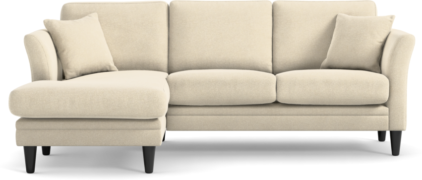 Eden - 2-sits soffa med schäslong - Beige