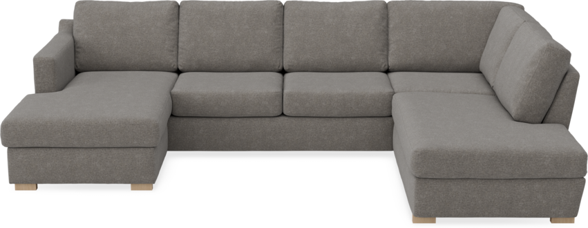 Friday - 3-sits soffa med schäslong vänster och divan höger - Grå