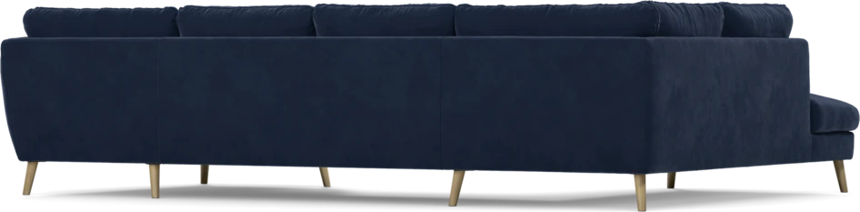 Madison - 2-sits soffa med divan vänster och schäslong höger - Blå